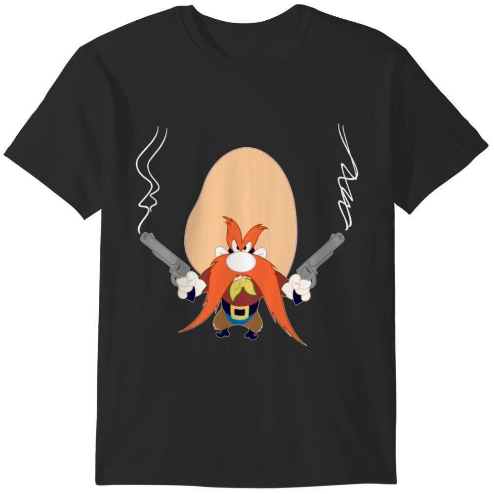 Yosemite Sam Back Off Graphic Tee Cartoon Fan Gift Western Casual T-Shirt